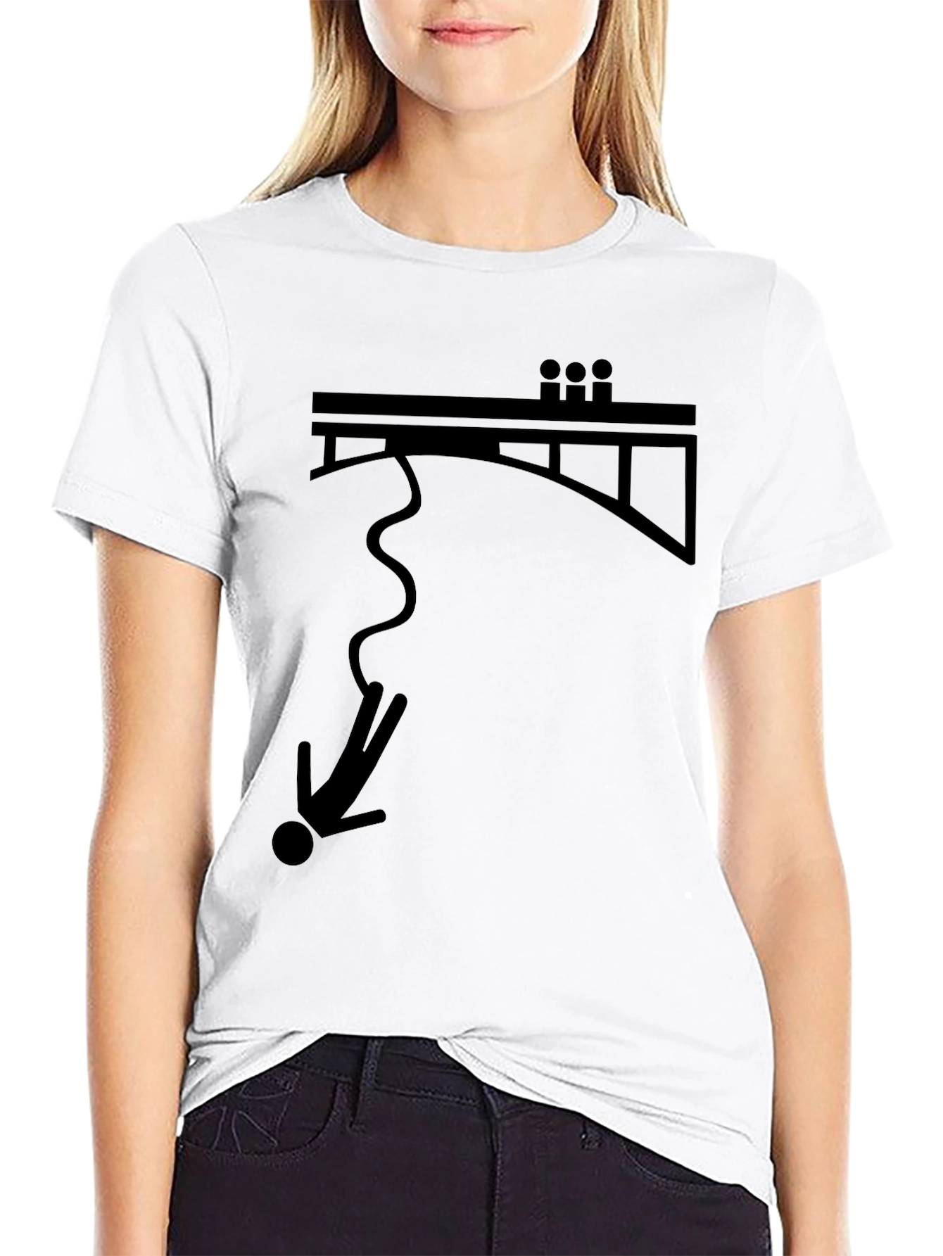 Bungee Jump T-Shirt: Daredevil Graphic Tee