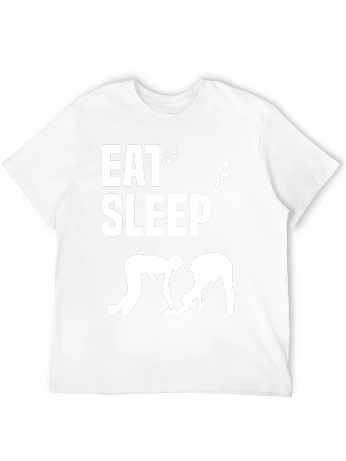 Eat Sleep Curling T-Shirt - Novelty Sports Tee