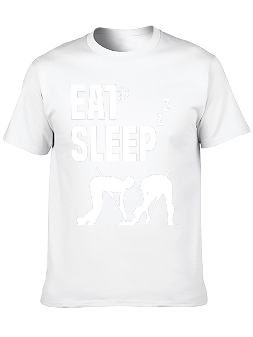 Eat Sleep Curling T-Shirt - Novelty Sports Tee