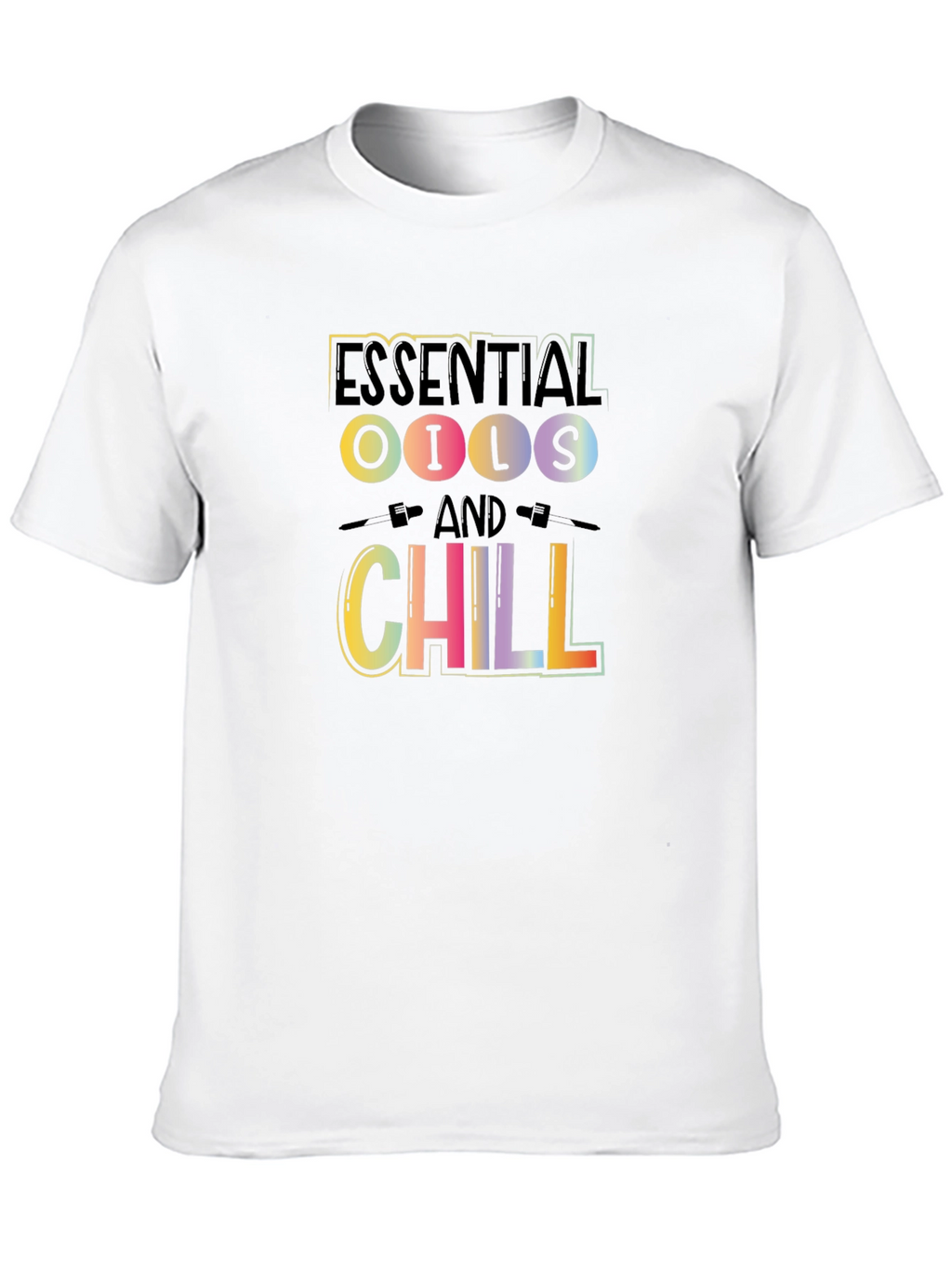 Essential Oils & Chill Black Graphic Tee