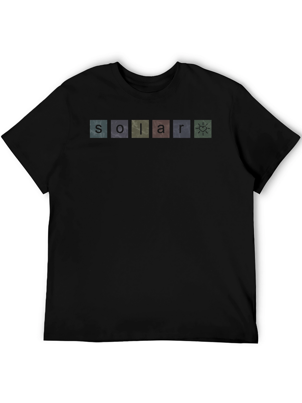 Solar Block Graphic T-Shirt - Black Modern Fit