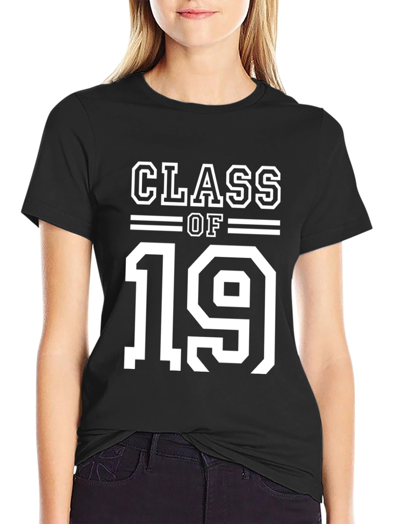 Class of 19 T-Shirt Black Graduation Tee