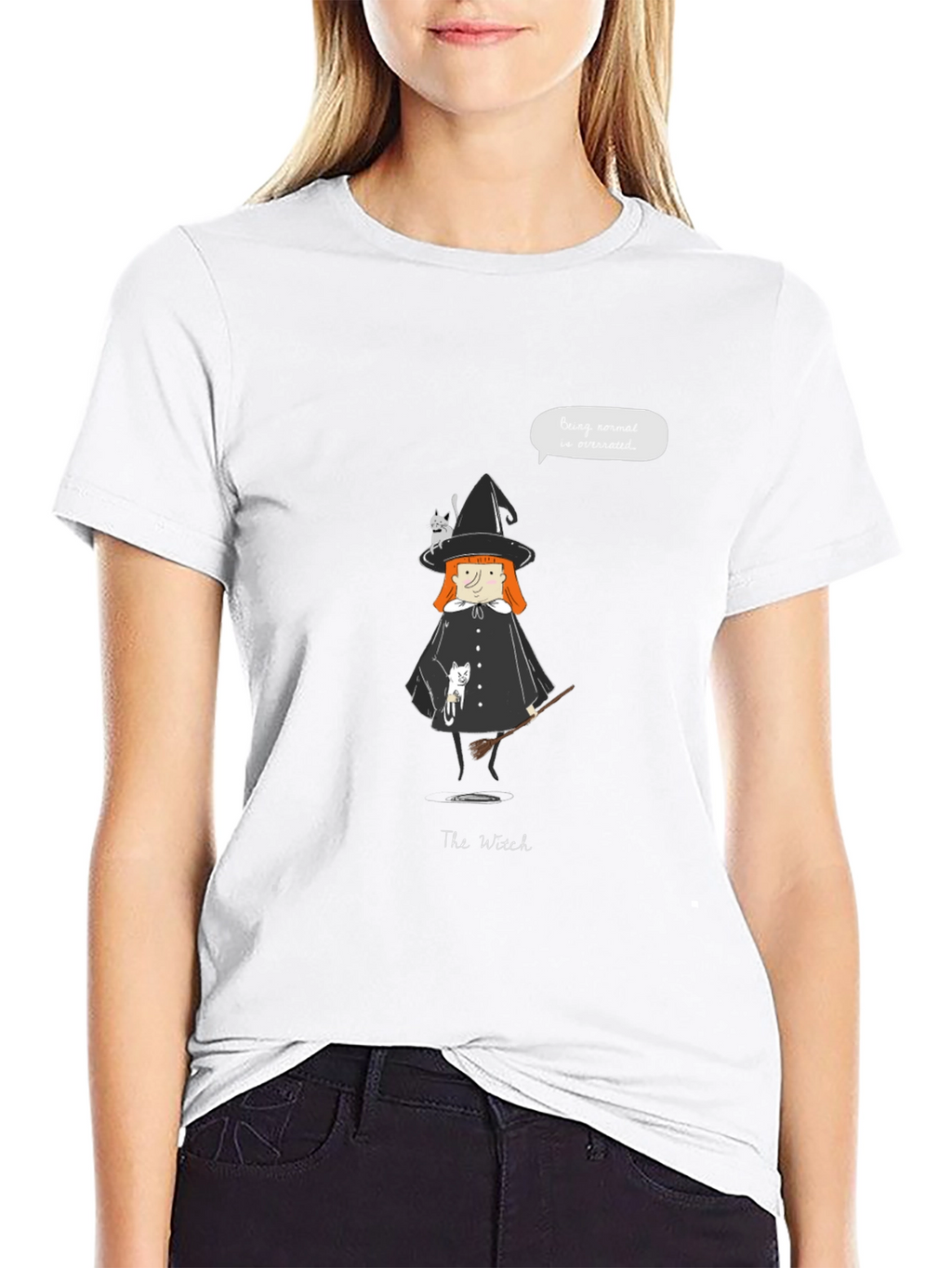 Witch & Cats Graphic Tee - Unisex Casual T-Shirt