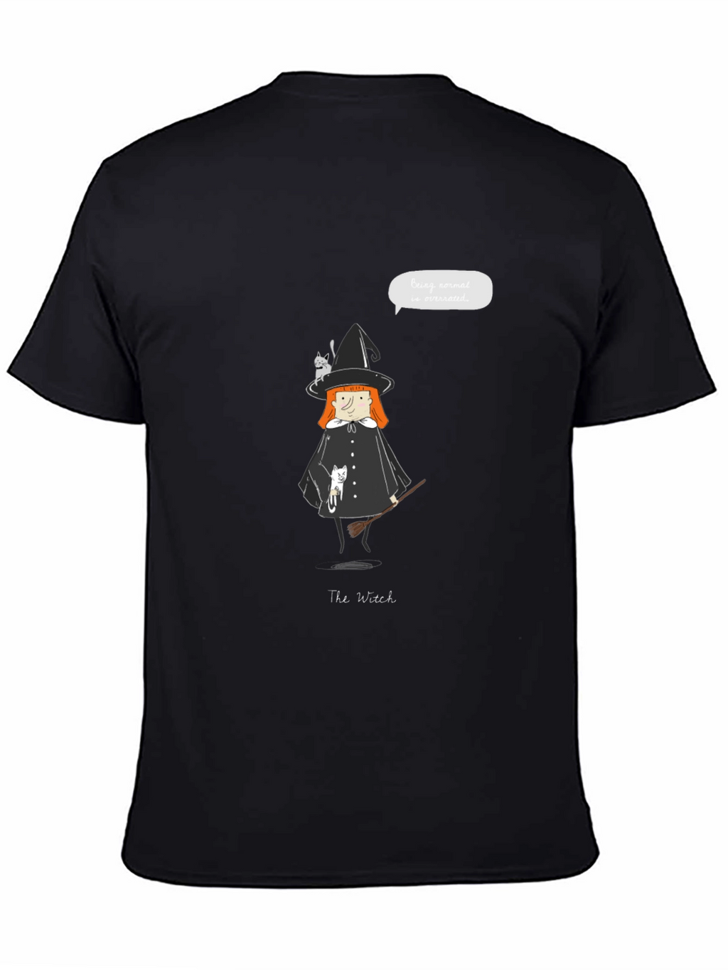 Witch & Cats Graphic Tee - Unisex Casual T-Shirt