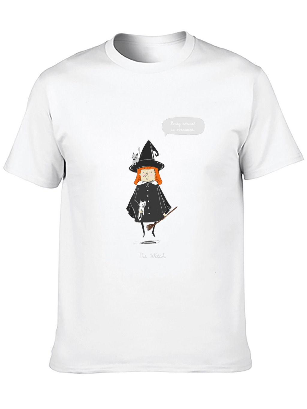 Witch & Cats Graphic Tee - Unisex Casual T-Shirt