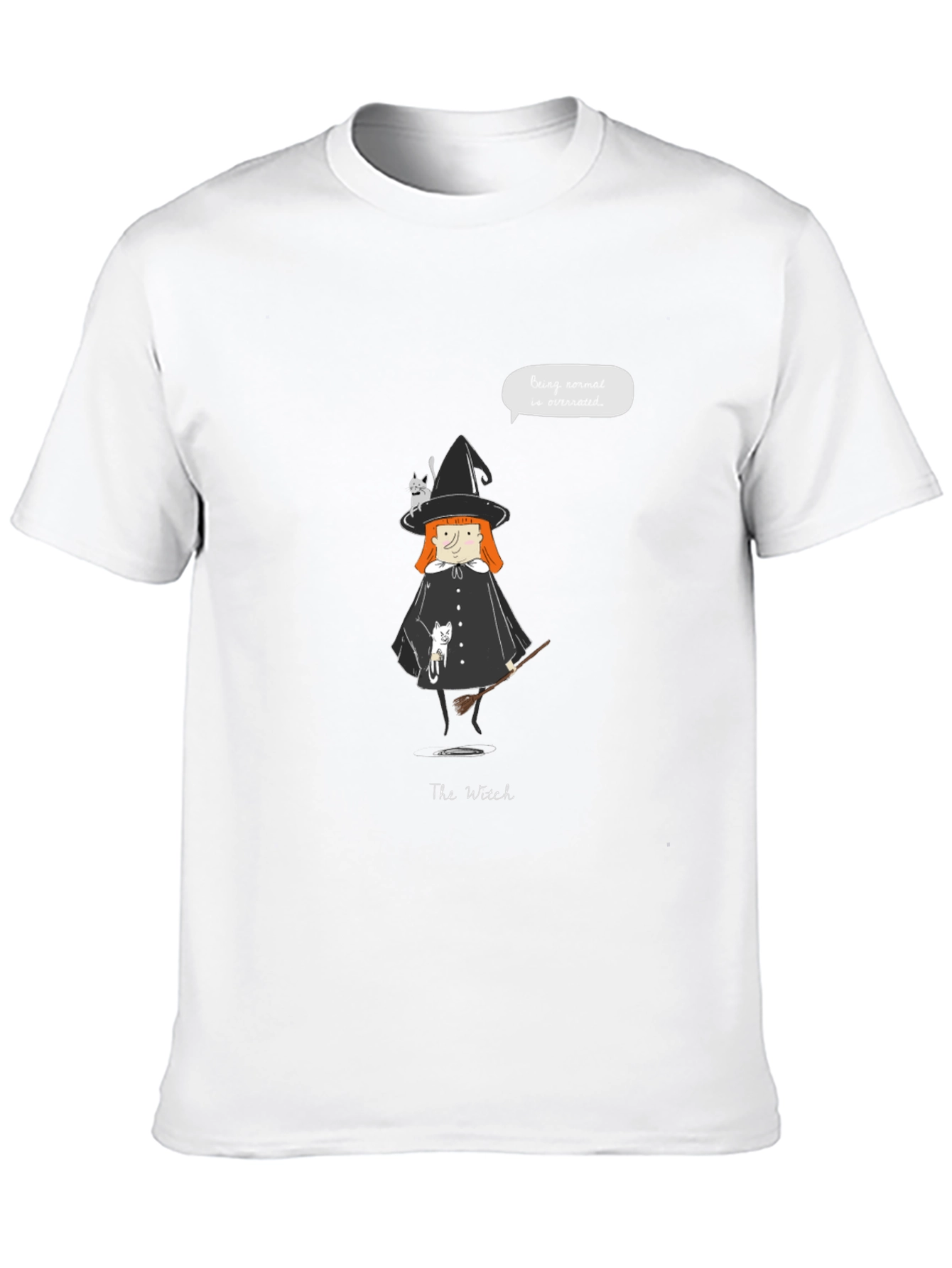 Witch & Cats Graphic Tee - Unisex Casual T-Shirt