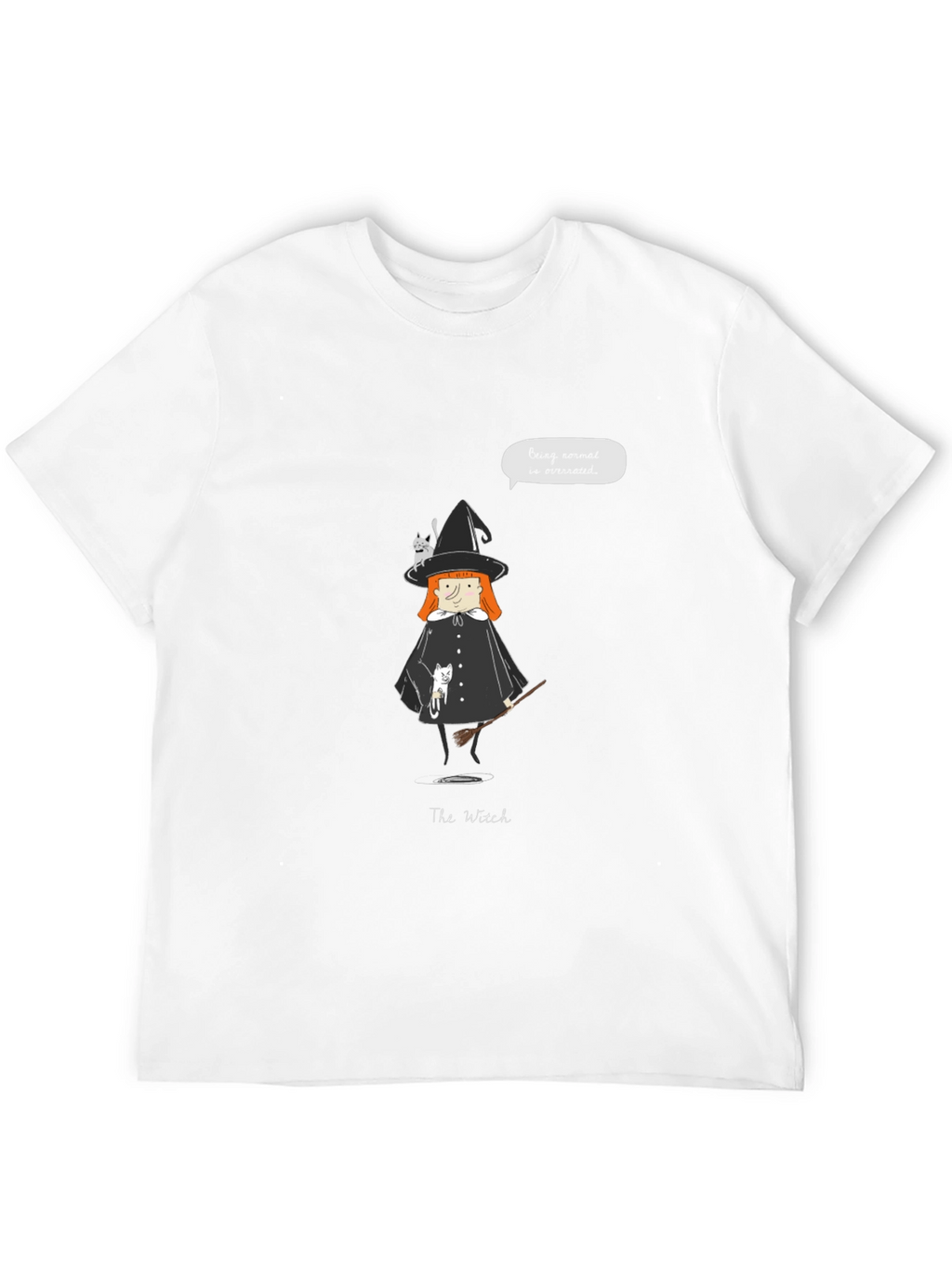 Witch & Cats Graphic Tee - Unisex Casual T-Shirt