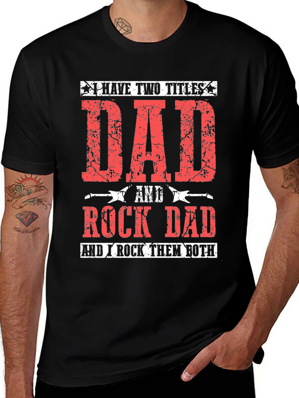 Dad & Rock Dad Graphic T-Shirt
