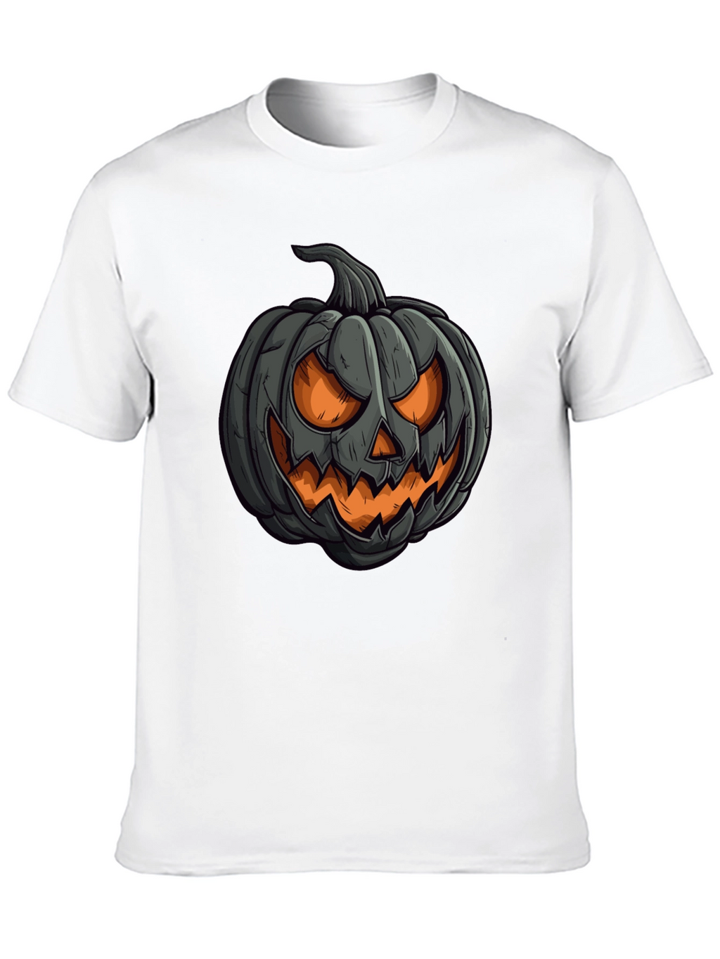 Pumpkin Graphic Black T-Shirt Halloween Style