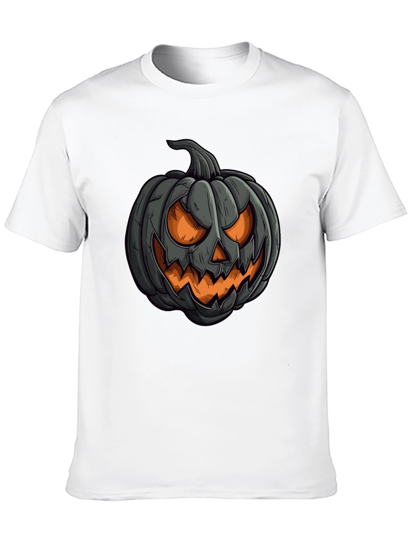 Pumpkin Graphic Black T-Shirt Halloween Style
