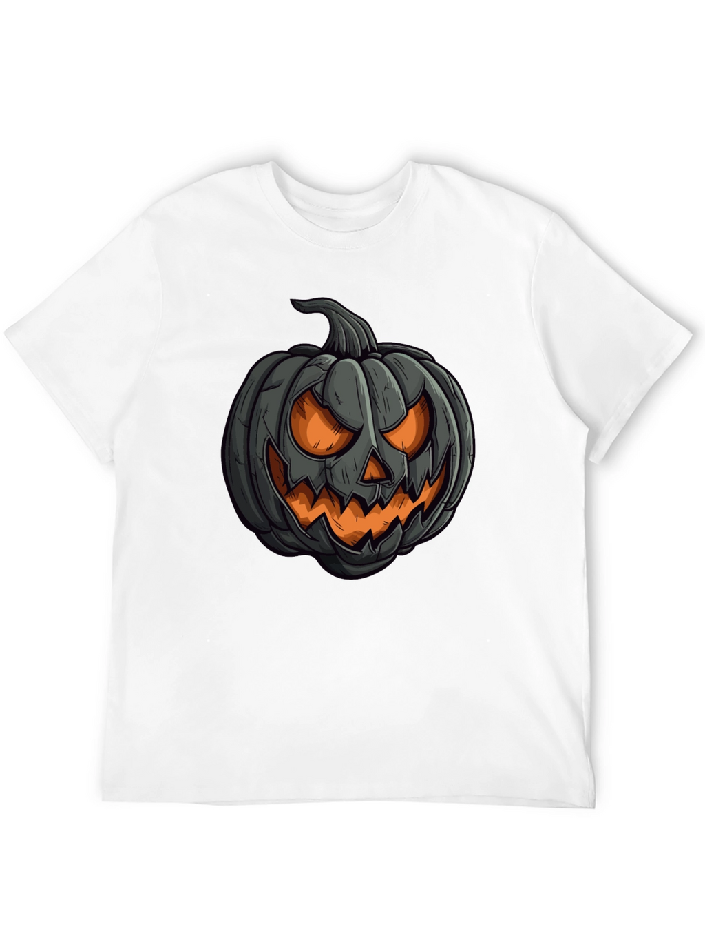 Pumpkin Graphic Black T-Shirt Halloween Style
