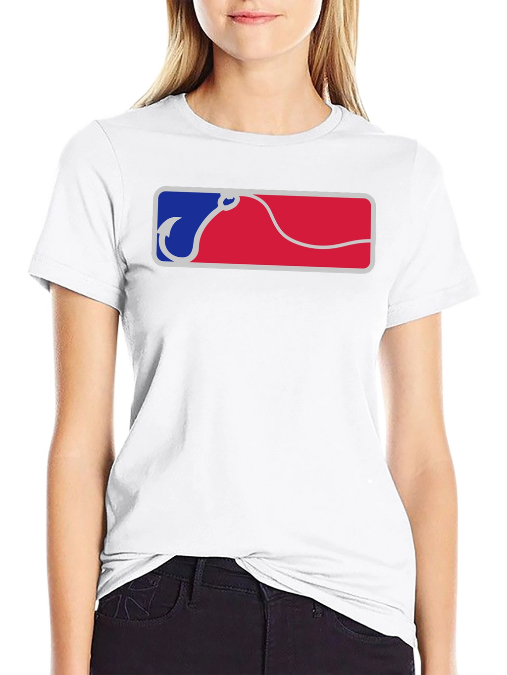 Fishing Hook Logo Tee - Casual Anglers T-Shirt