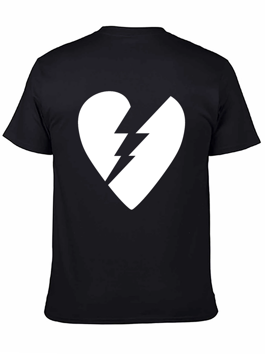 Broken Heart Lightning Bolt Graphic Tee