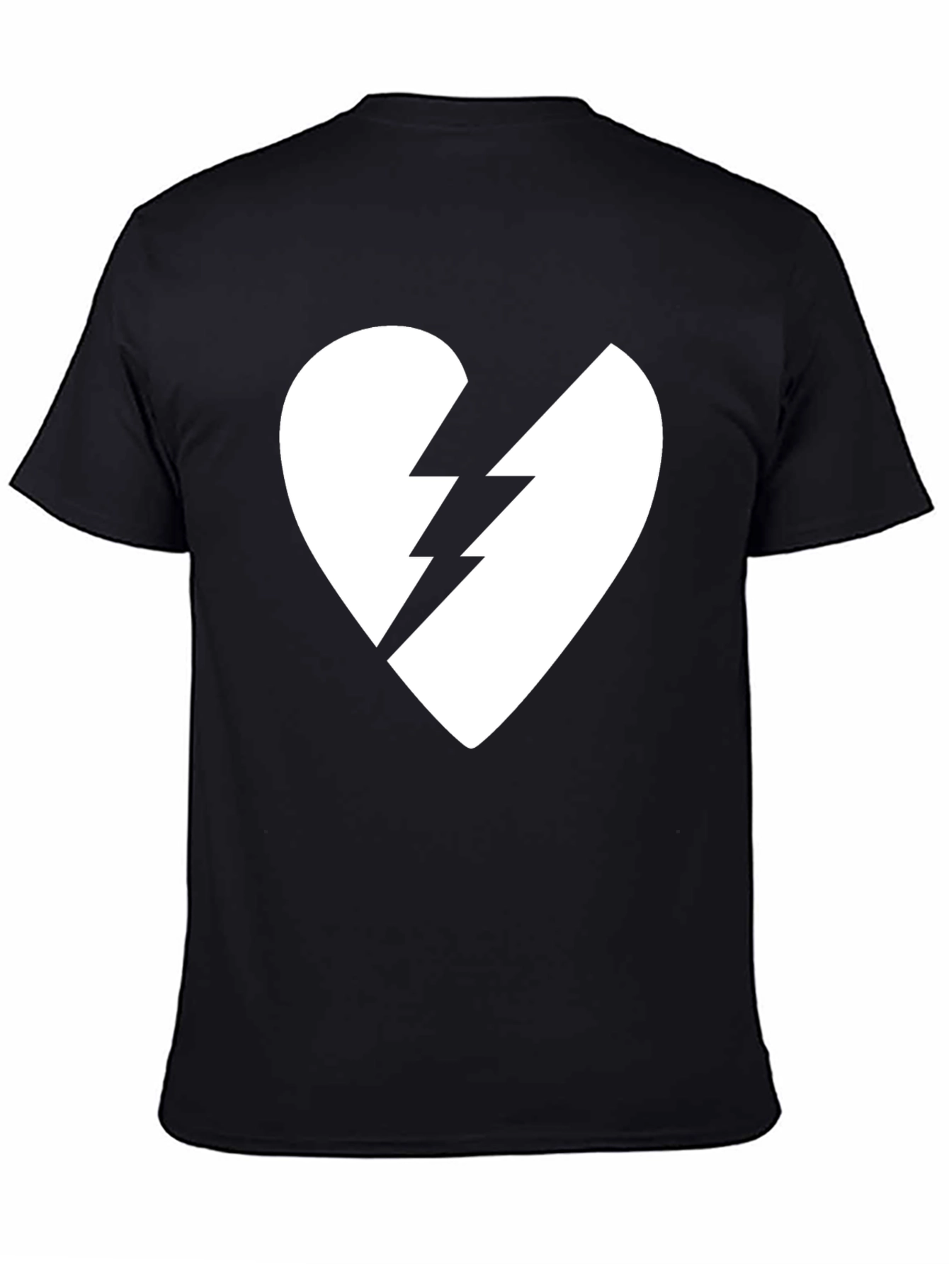 Broken Heart Lightning Bolt Graphic Tee