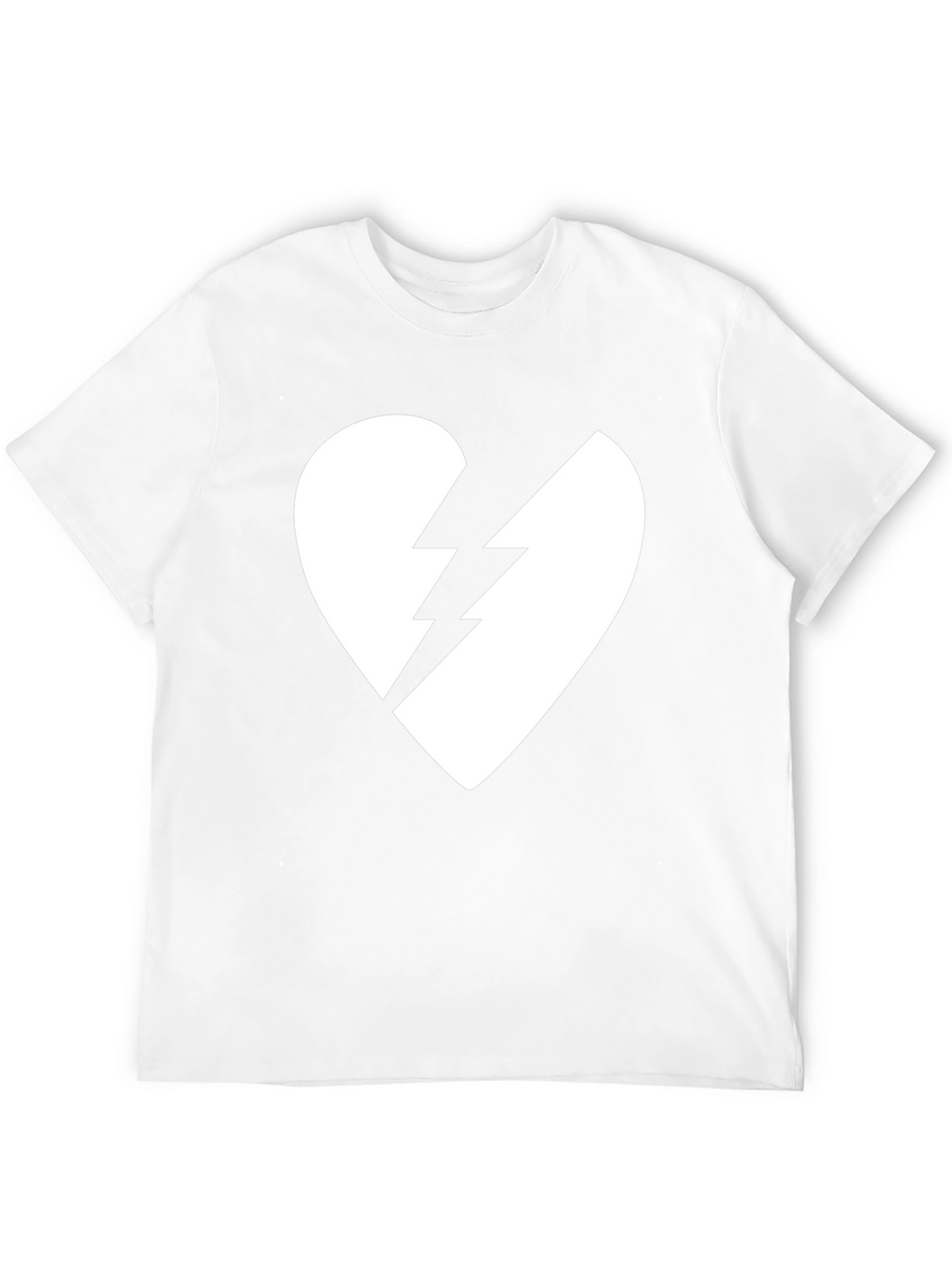 Broken Heart Lightning Bolt Graphic Tee