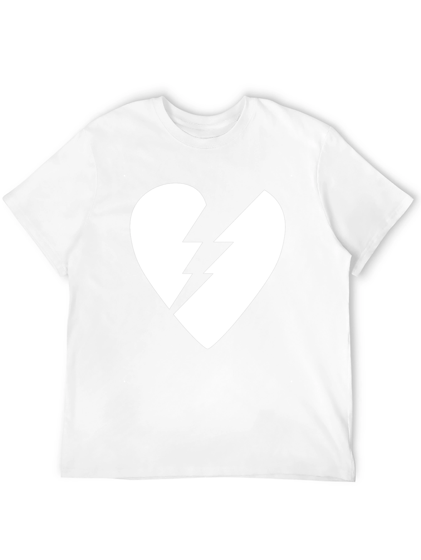 Broken Heart Lightning Bolt Graphic Tee