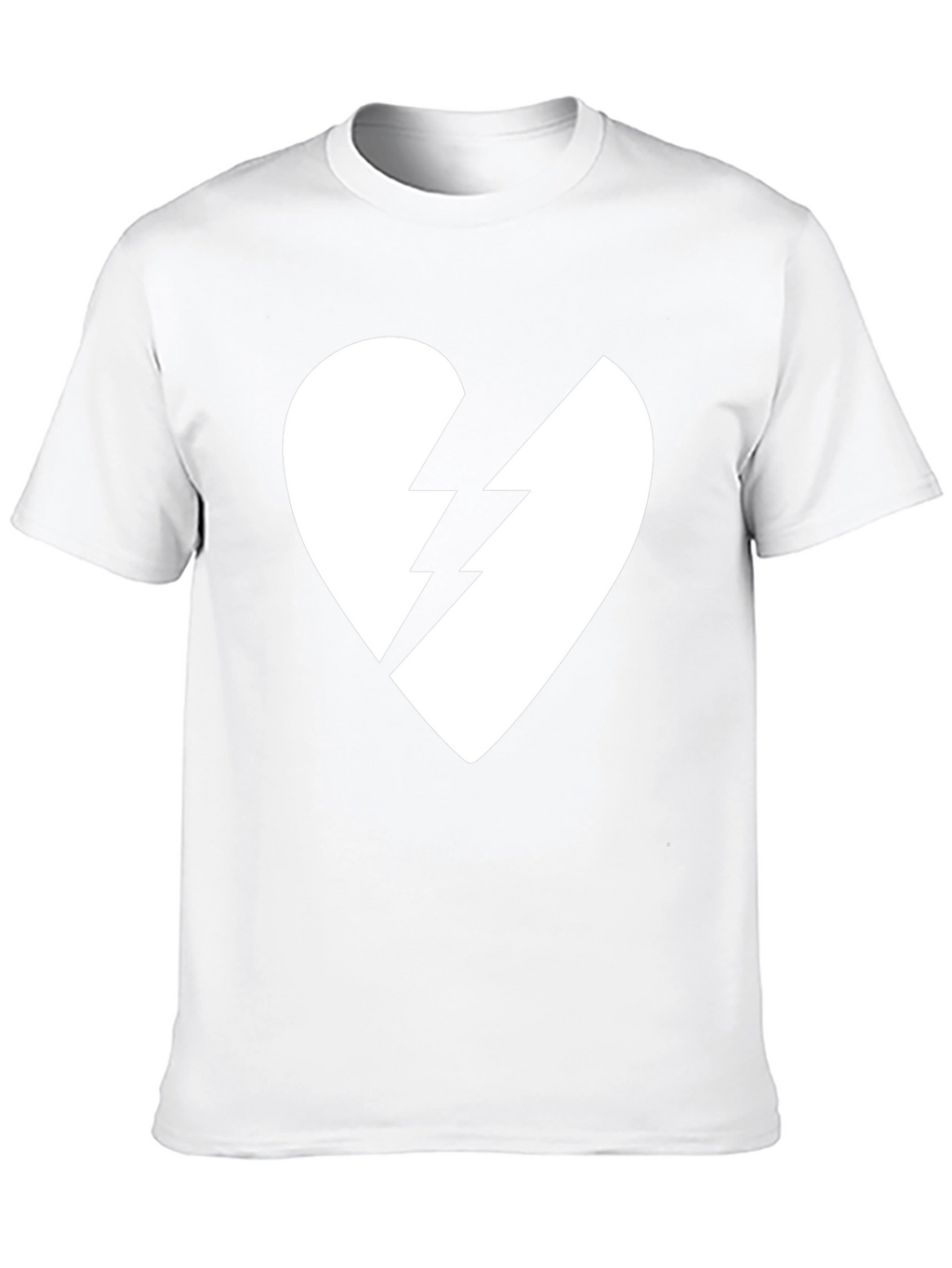 Broken Heart Lightning Bolt Graphic Tee