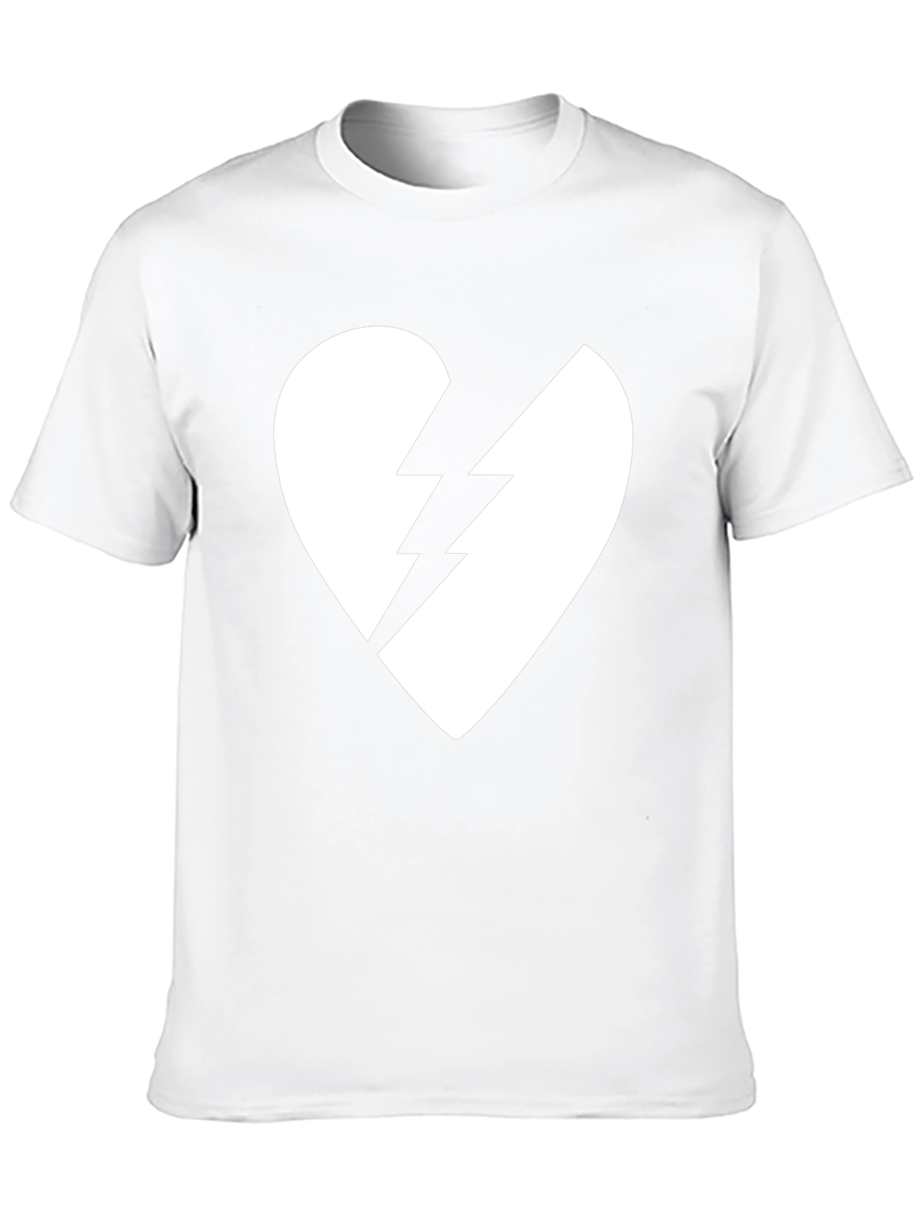 Broken Heart Lightning Bolt Graphic Tee