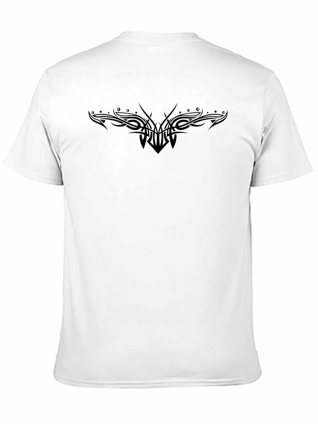 Tribal Tattoo Print Black T-Shirt