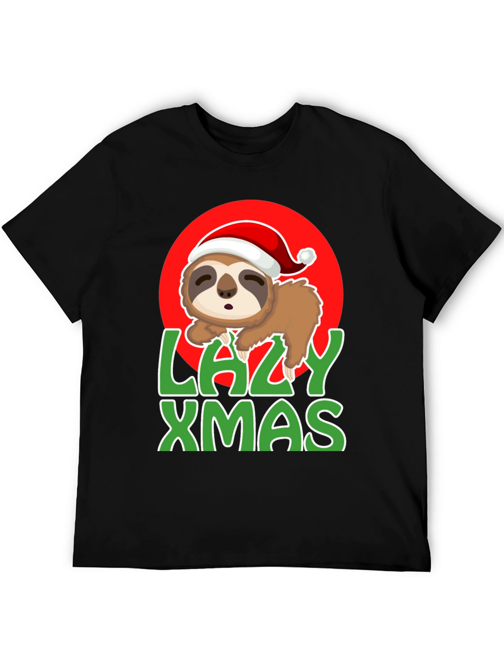 Lazy Xmas Sloth Graphic Tee