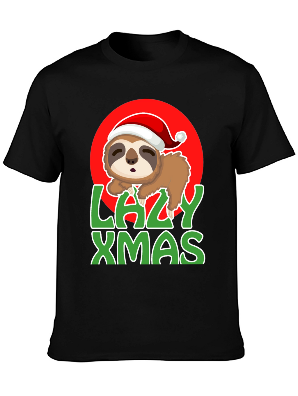 Lazy Xmas Sloth Graphic Tee
