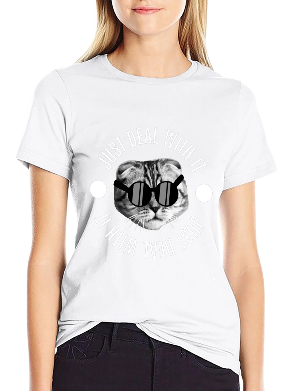 Just Deal With It Cat T-Shirt