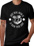 Just Deal With It Cat T-Shirt