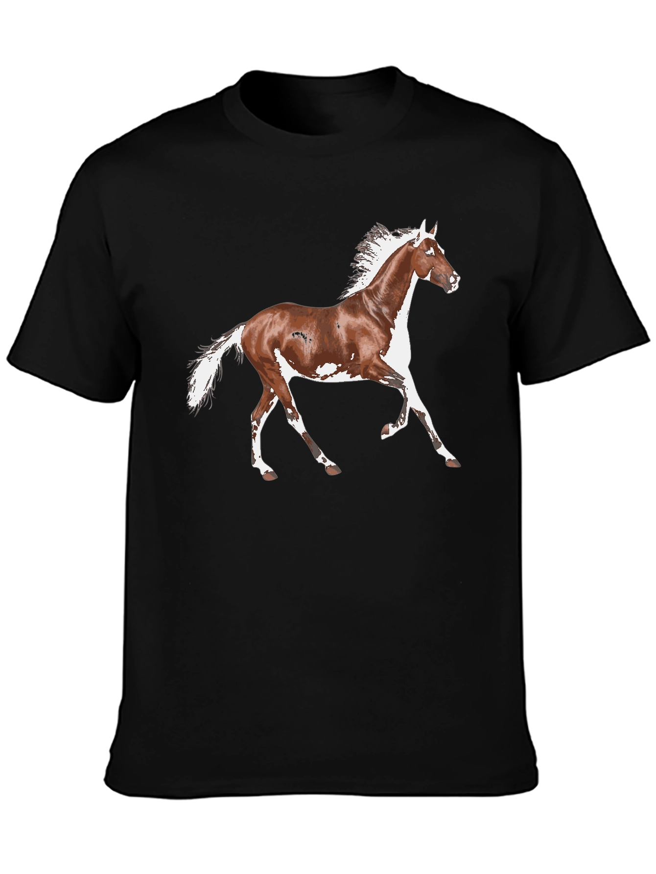 Horse Graphic Black T-Shirt