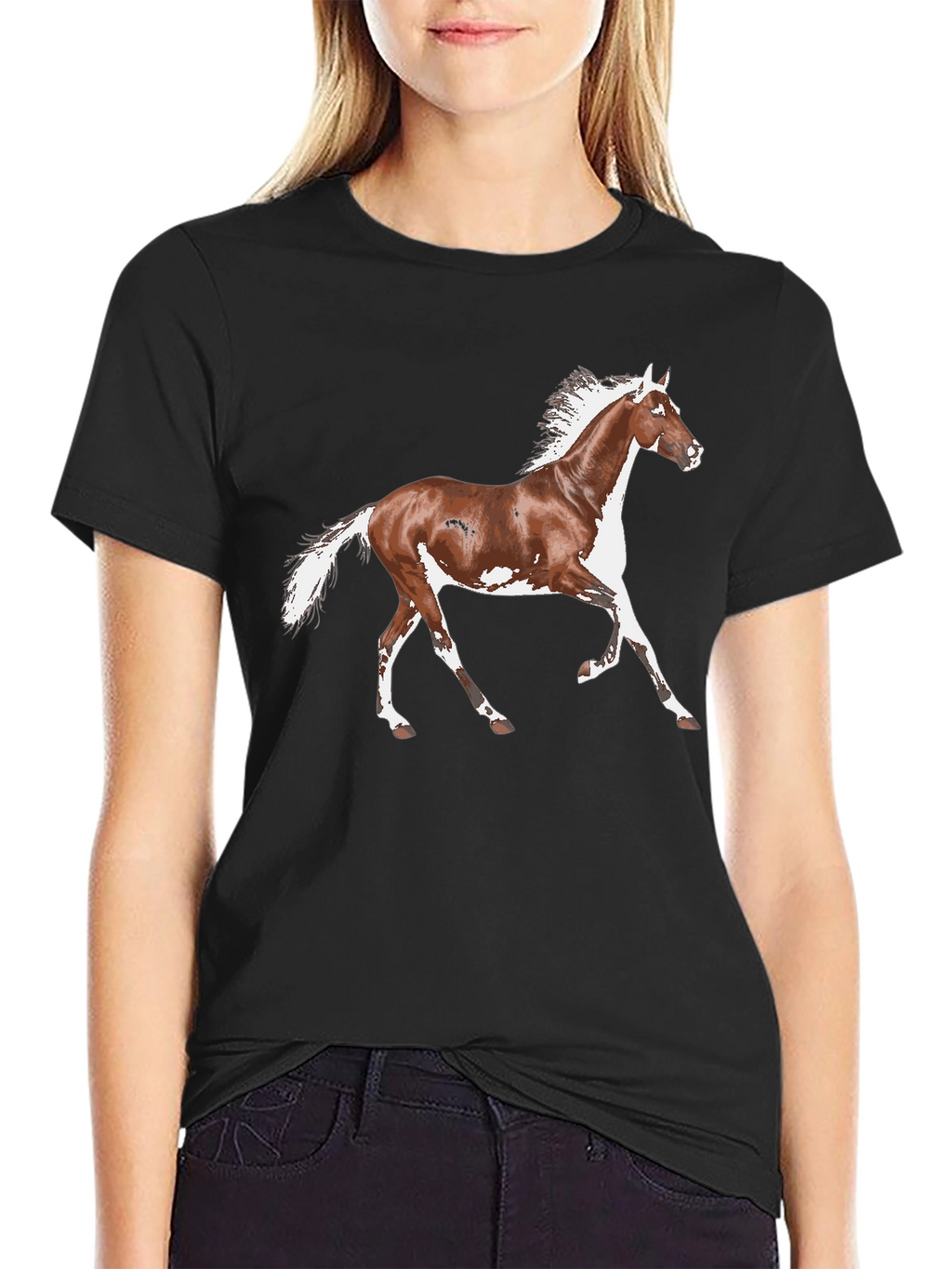 Horse Graphic Black T-Shirt
