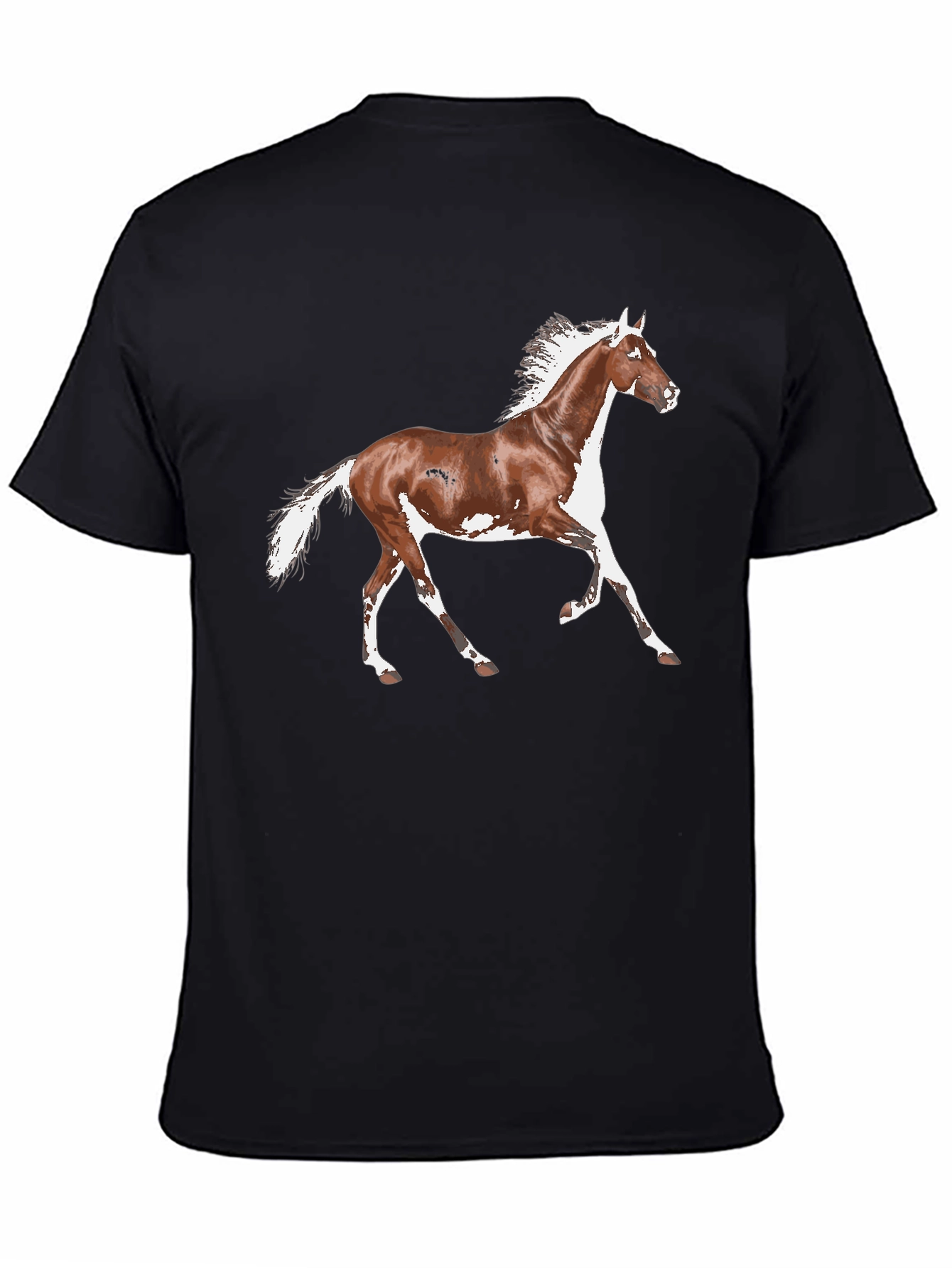 Horse Graphic Black T-Shirt