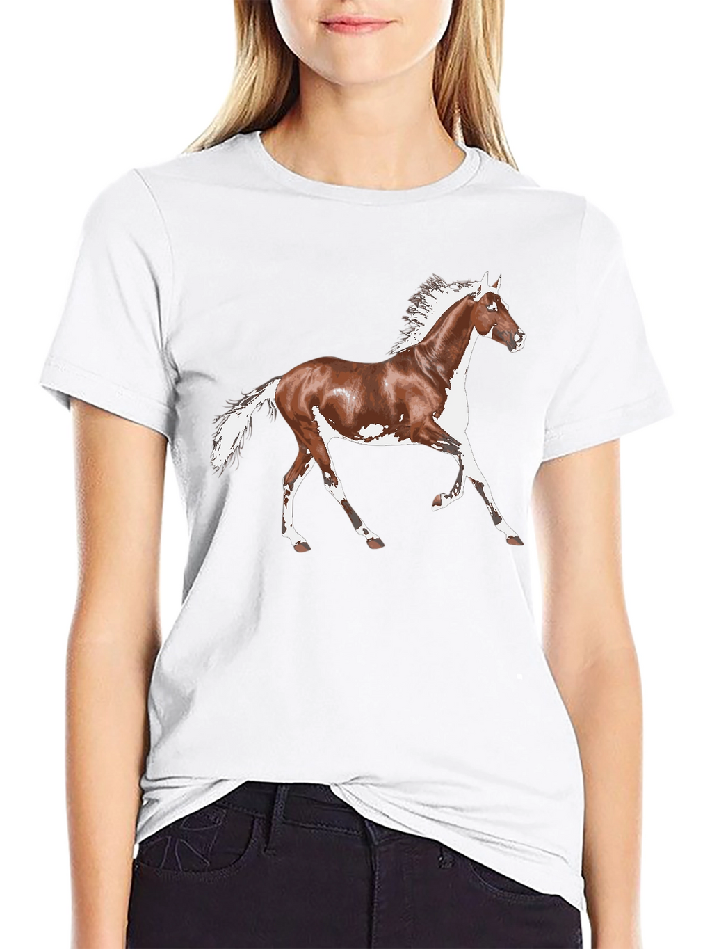 Horse Graphic Black T-Shirt