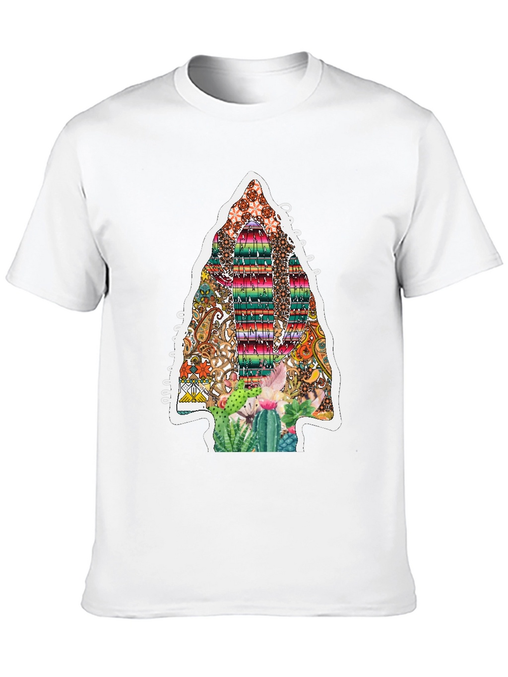 Aztec Arrowhead Cactus Graphic Tee