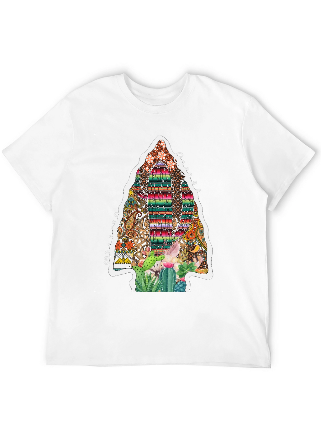 Aztec Arrowhead Cactus Graphic Tee