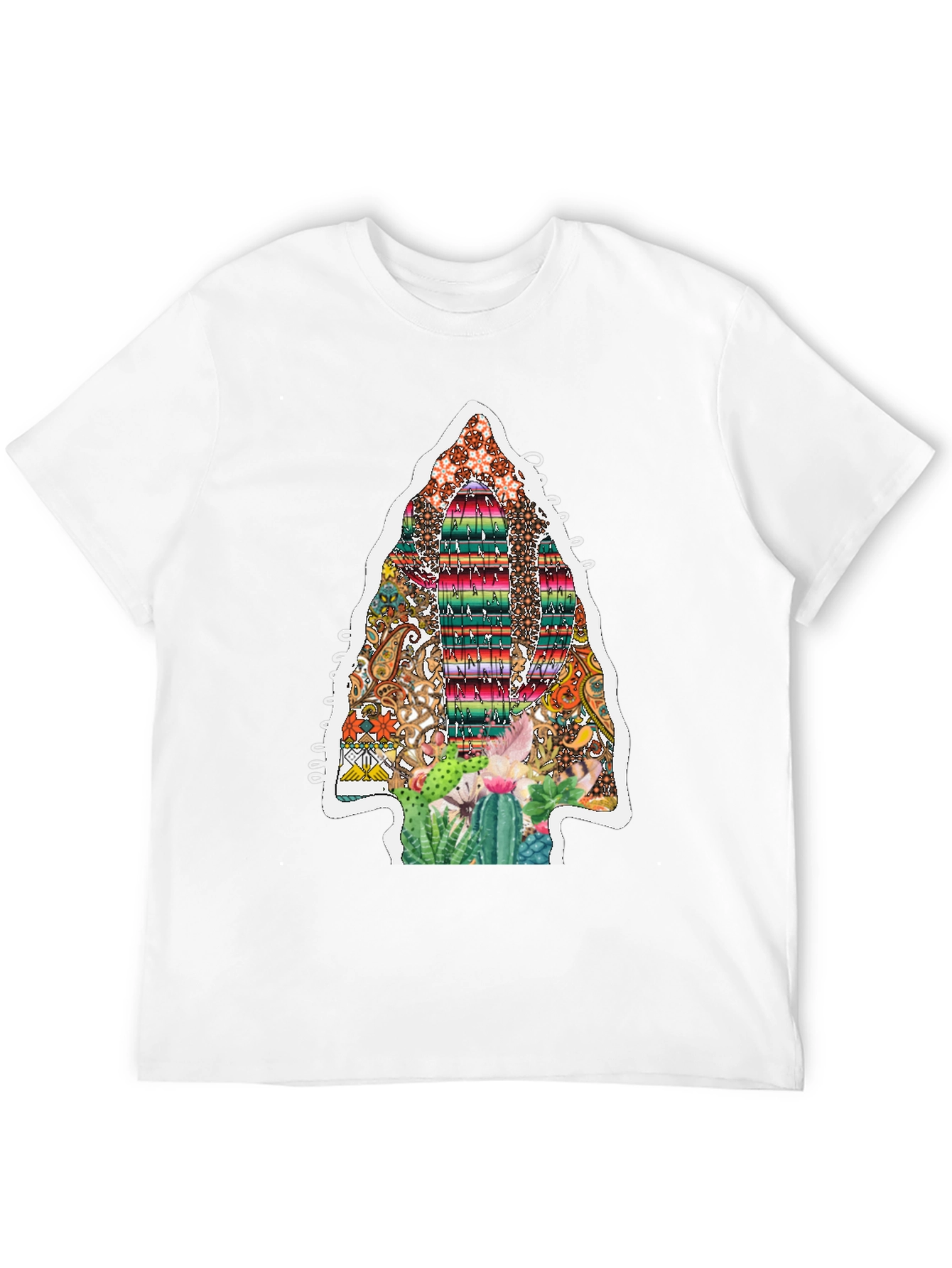 Aztec Arrowhead Cactus Graphic Tee