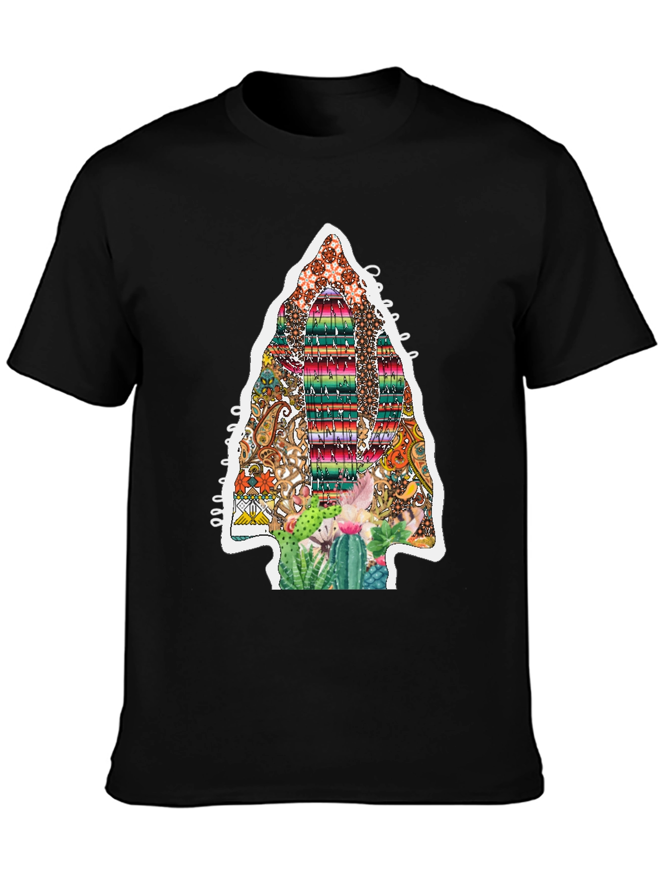 Aztec Arrowhead Cactus Graphic Tee