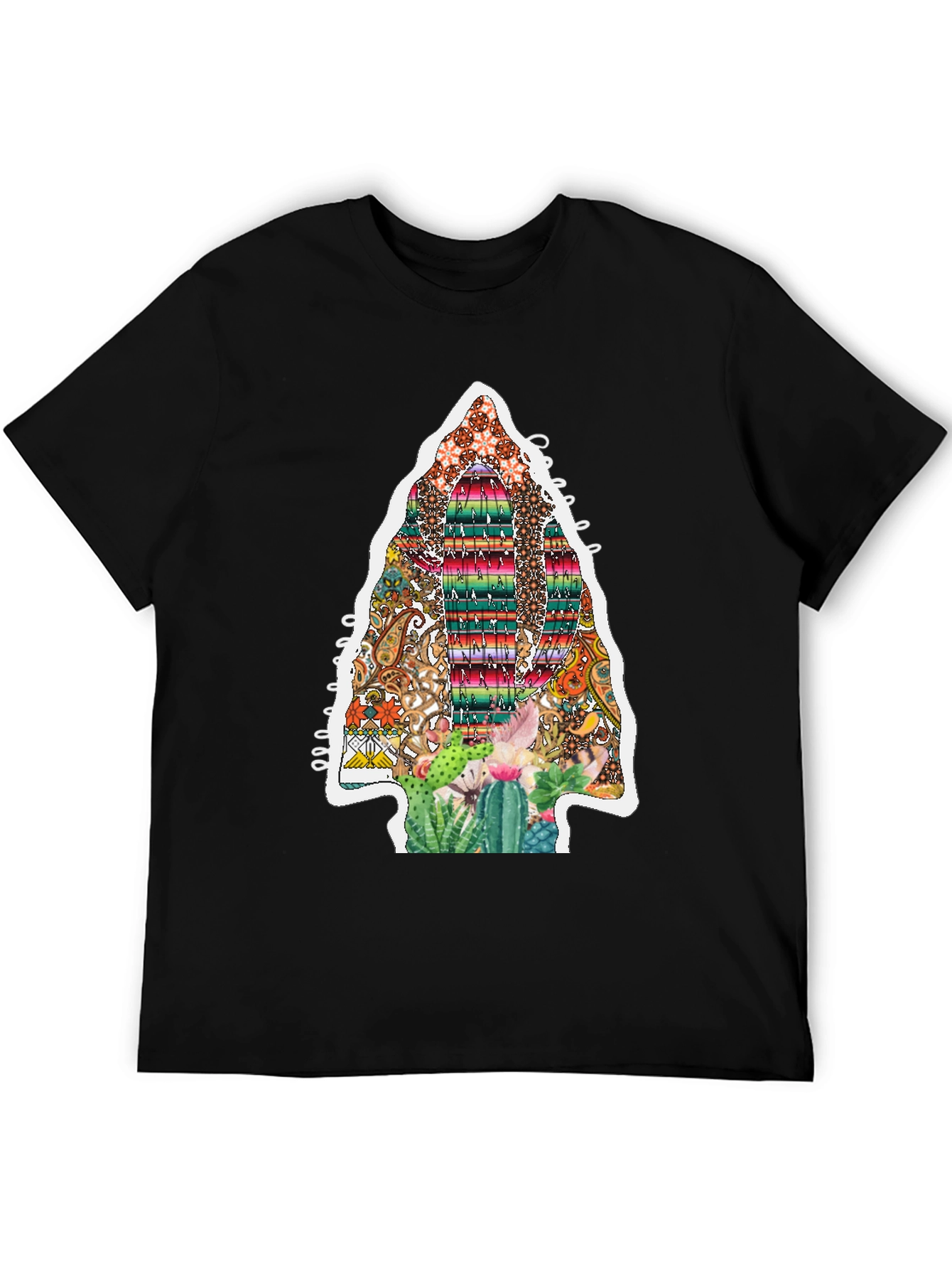 Aztec Arrowhead Cactus Graphic Tee