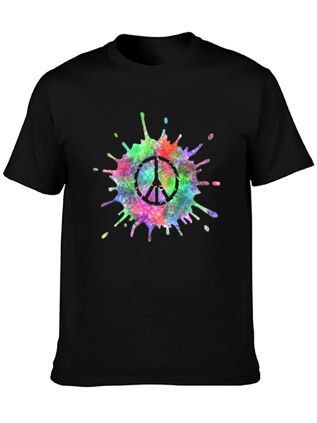 Peace Sign Tie-Dye Splash T-Shirt
