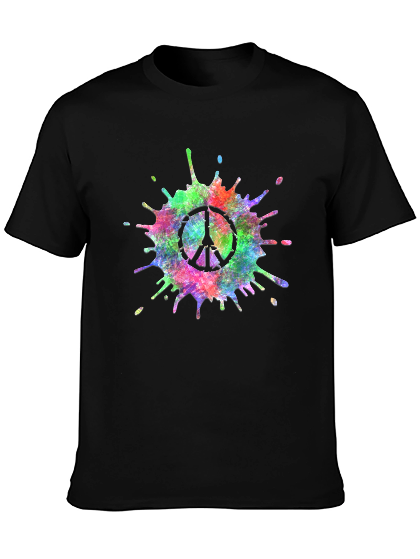 Peace Sign Tie-Dye Splash T-Shirt