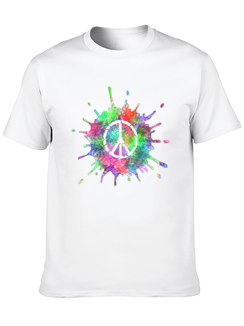 Peace Sign Tie-Dye Splash T-Shirt