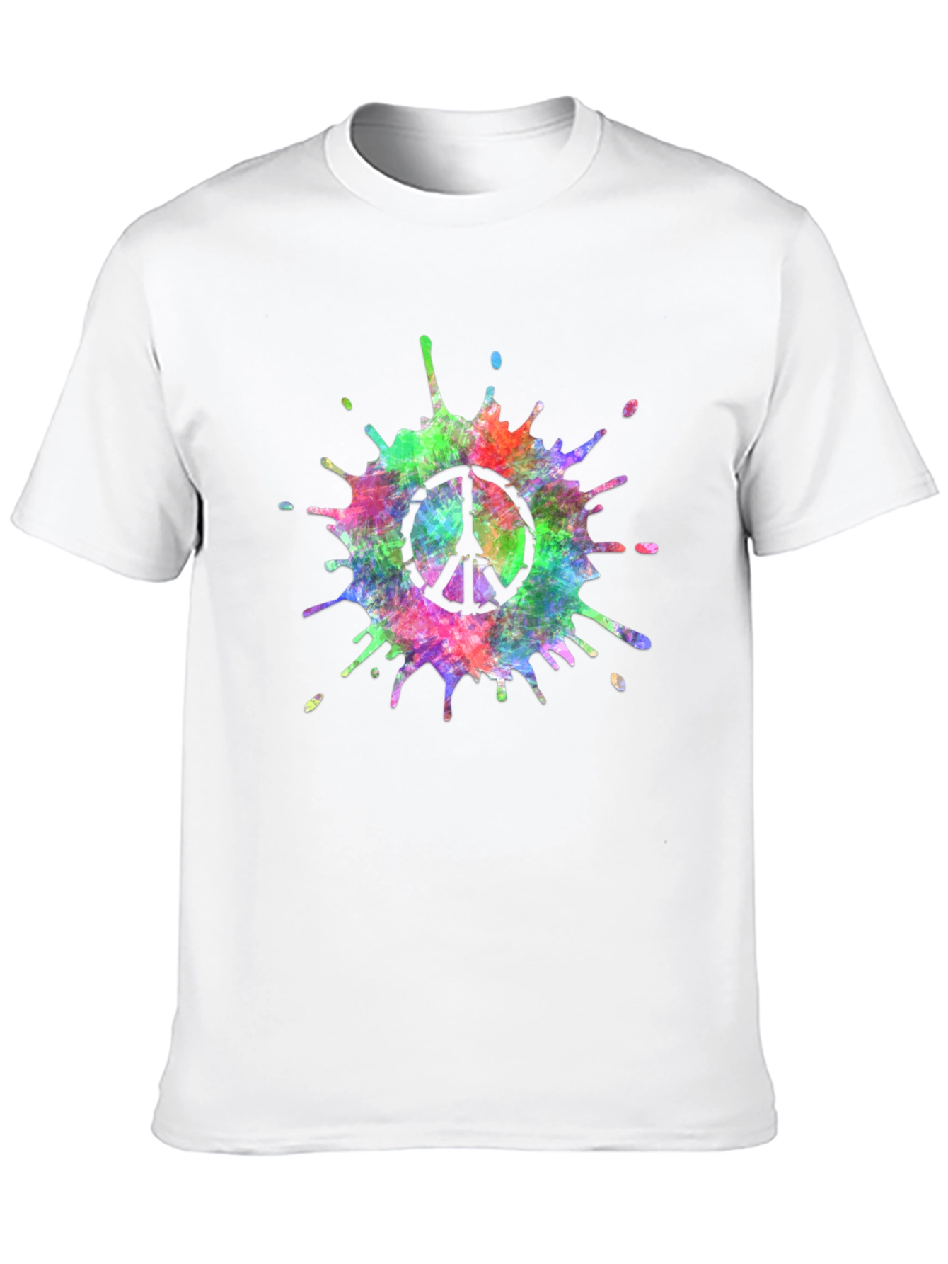 Peace Sign Tie-Dye Splash T-Shirt