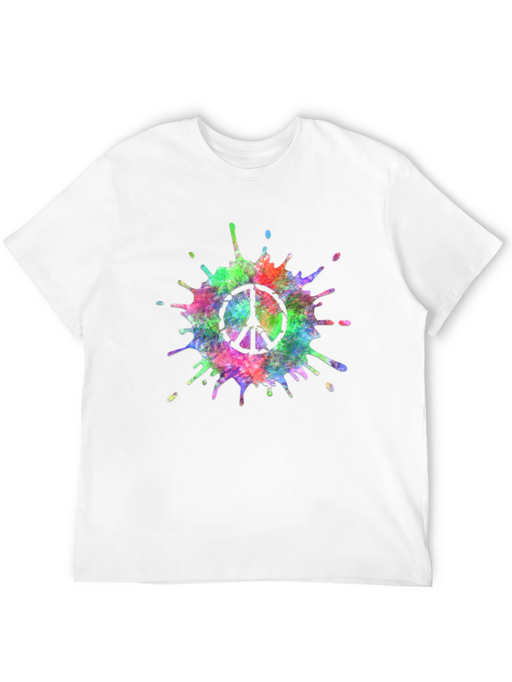 Peace Sign Tie-Dye Splash T-Shirt