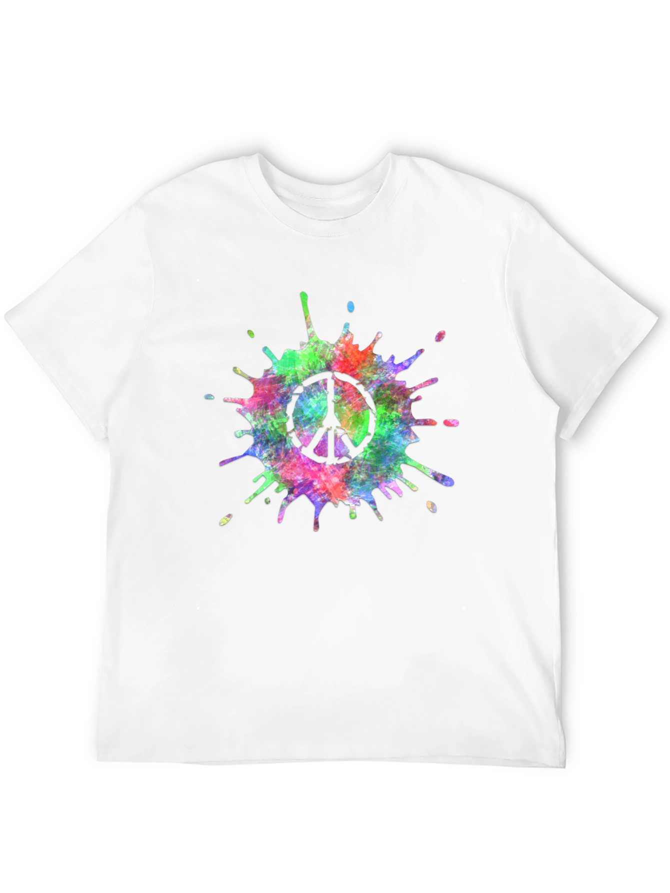 Peace Sign Tie-Dye Splash T-Shirt
