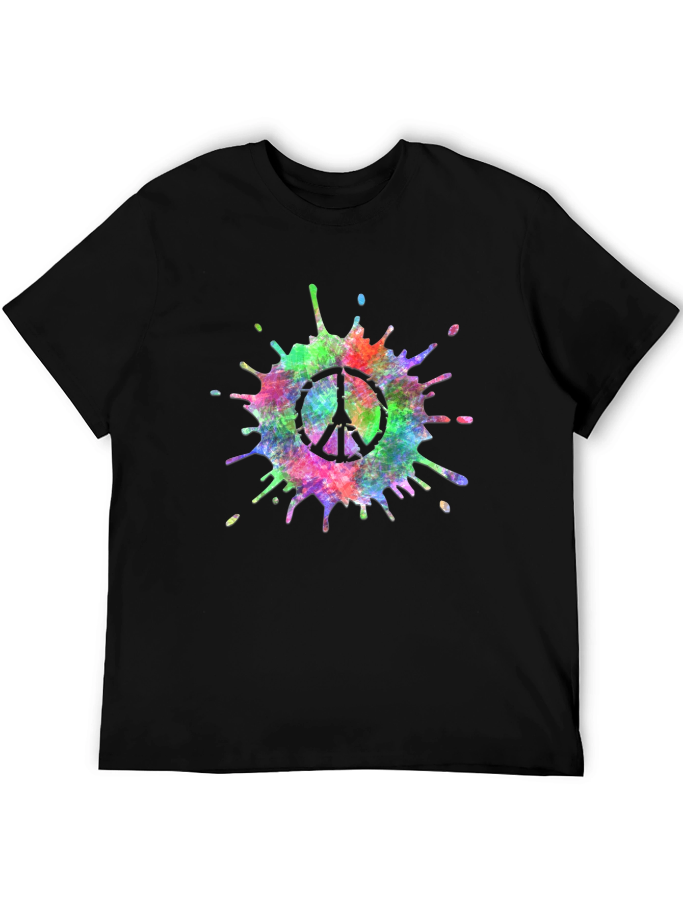 Peace Sign Tie-Dye Splash T-Shirt