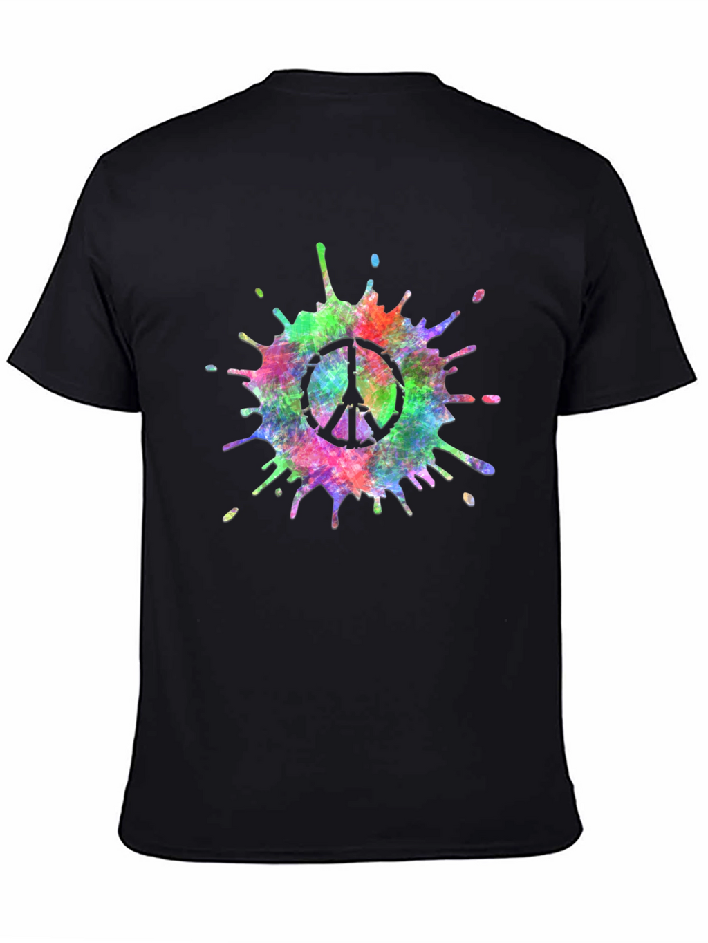 Peace Sign Tie-Dye Splash T-Shirt