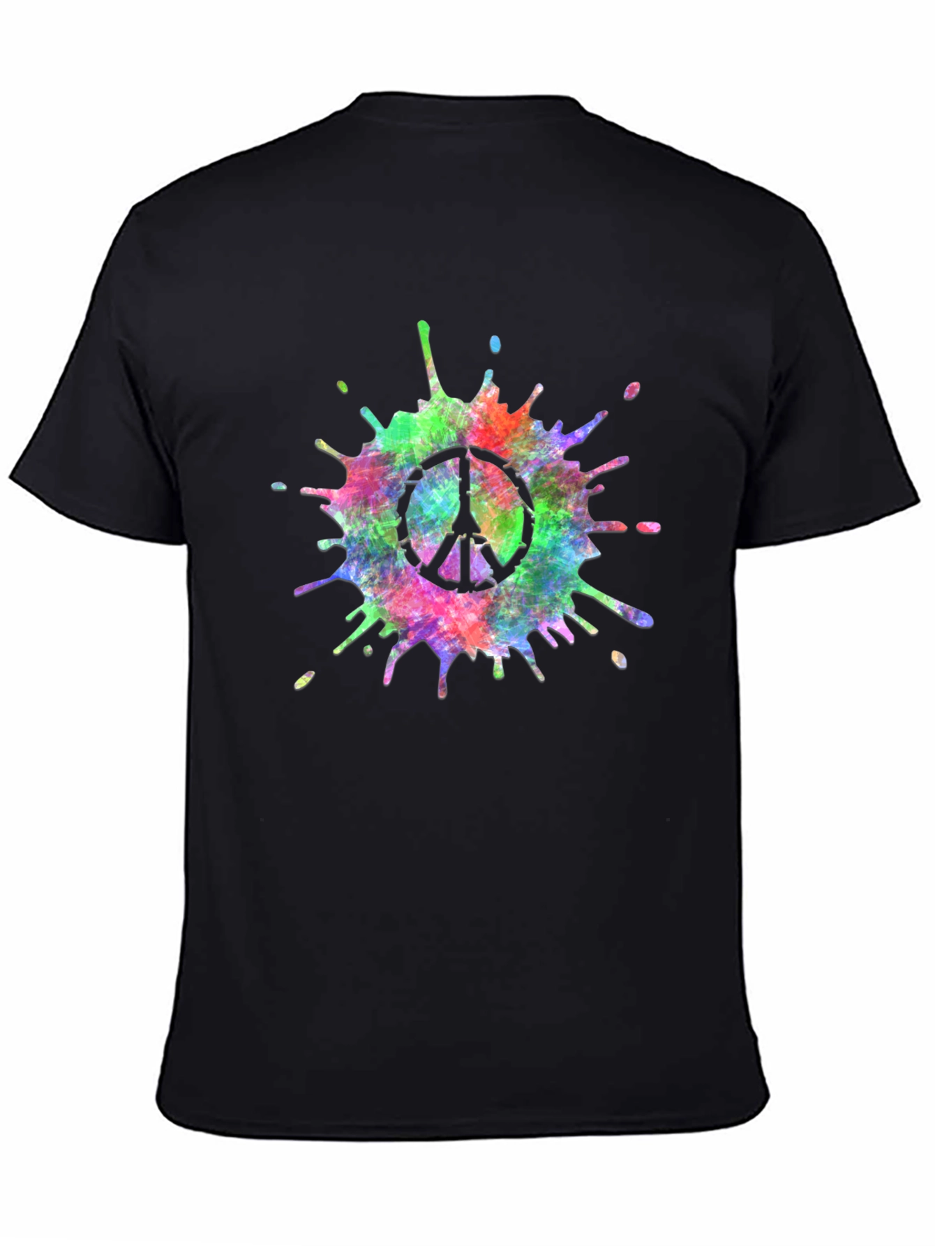 Peace Sign Tie-Dye Splash T-Shirt