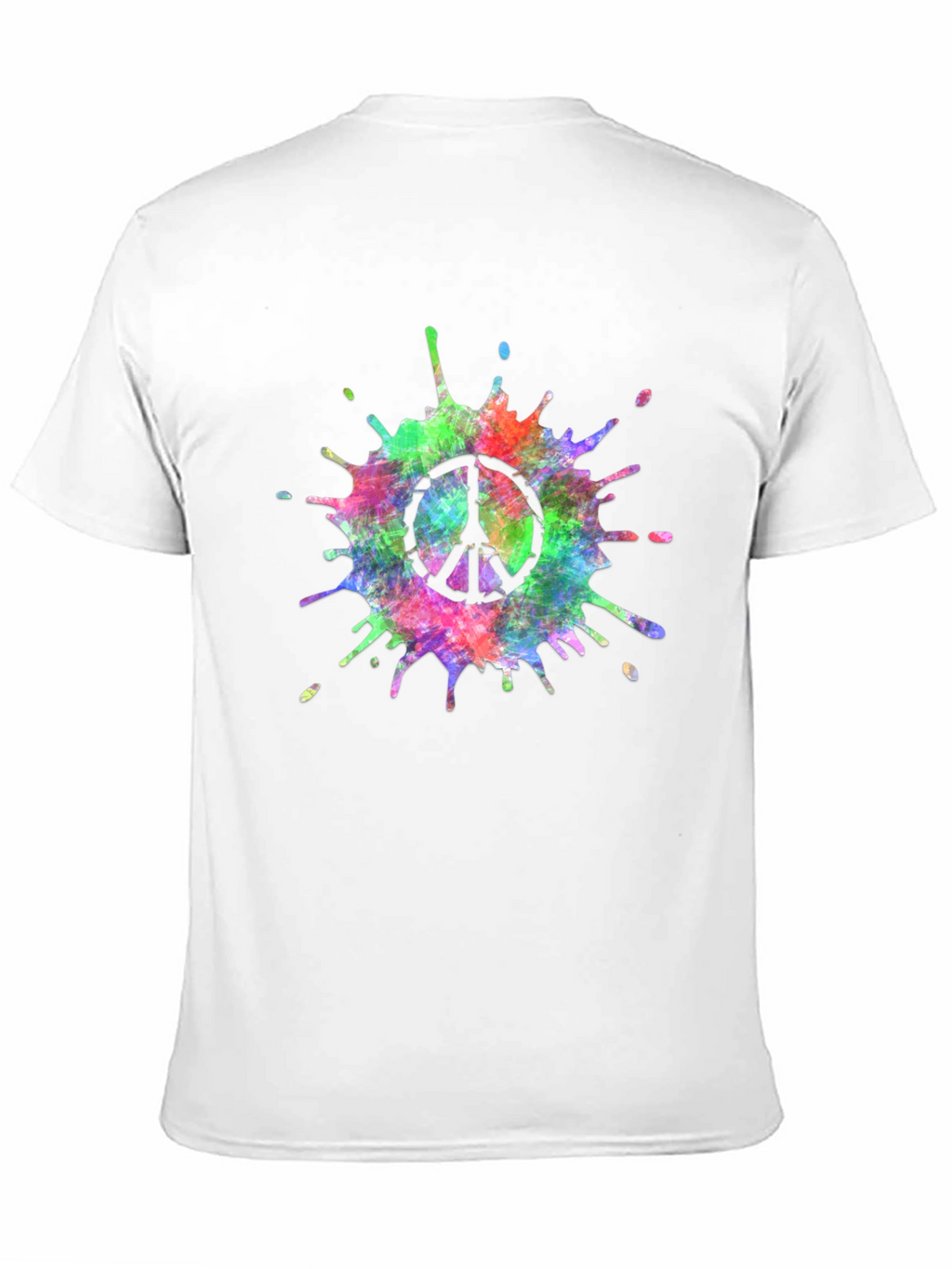 Peace Sign Tie-Dye Splash T-Shirt