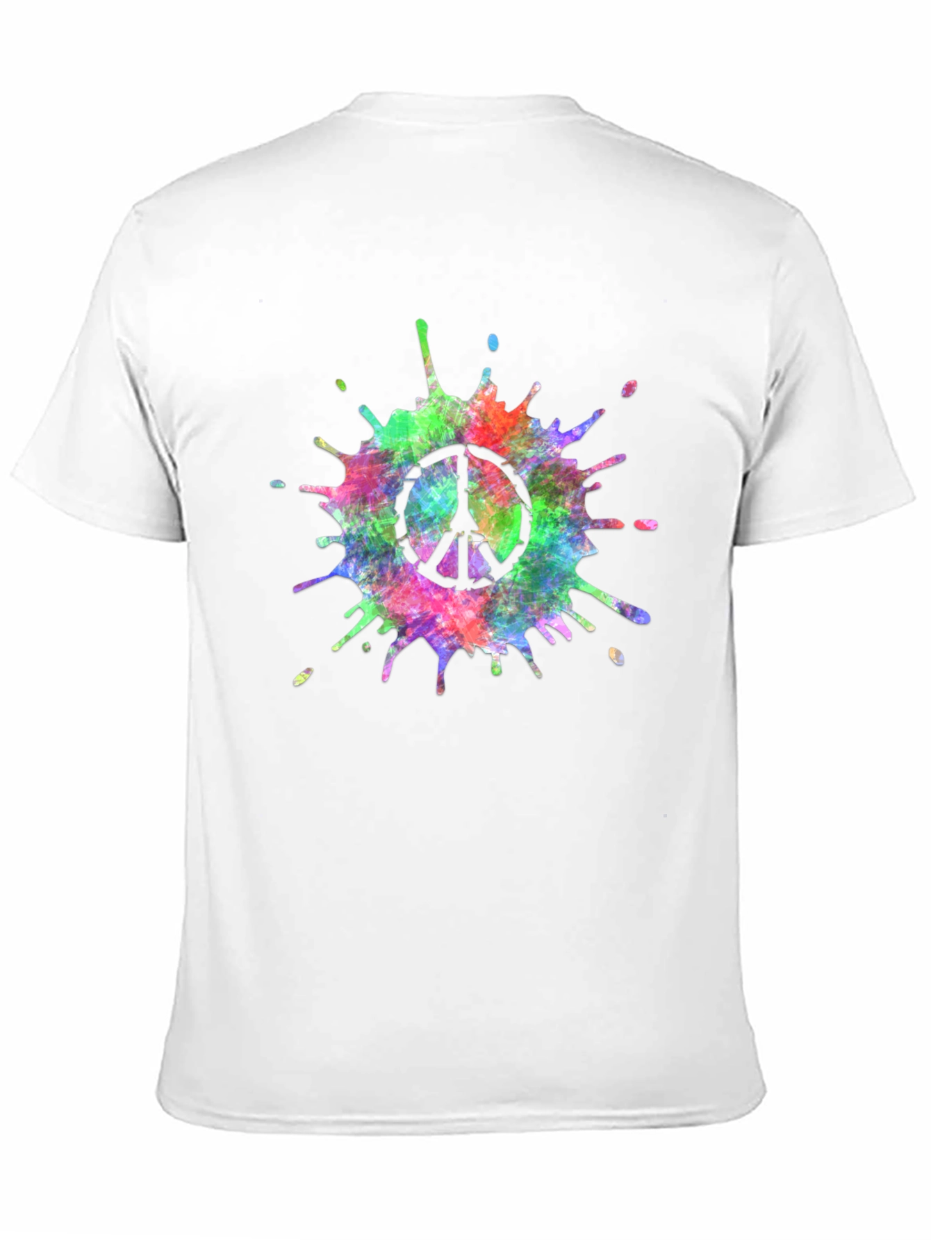 Peace Sign Tie-Dye Splash T-Shirt