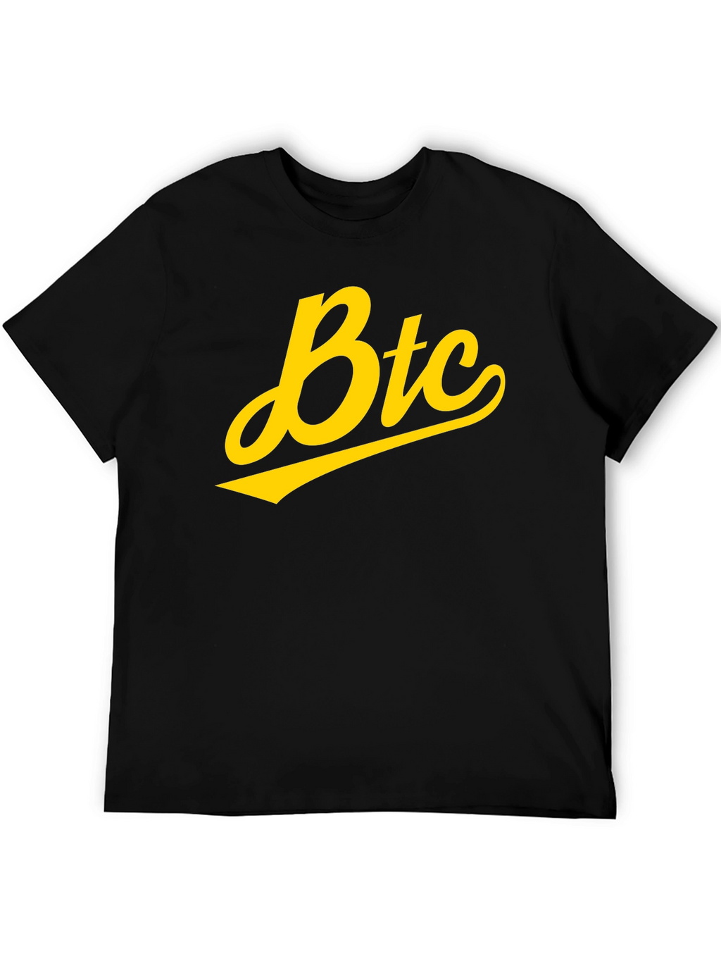 BTC T-Shirt - Black with Yellow Graphic