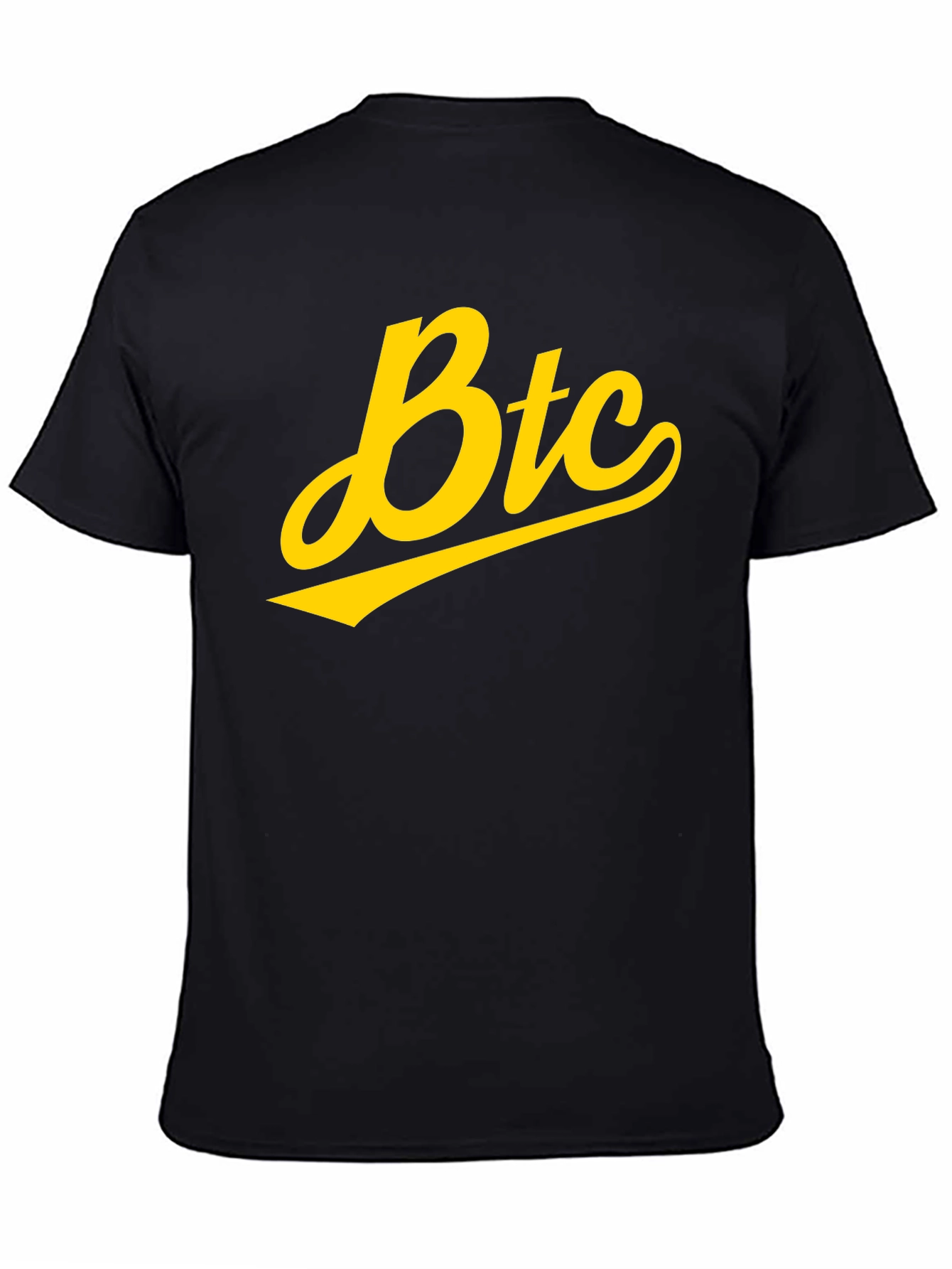 BTC T-Shirt - Black with Yellow Graphic