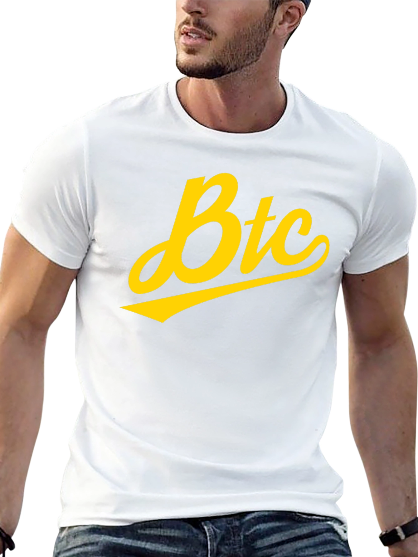 BTC T-Shirt - Black with Yellow Graphic